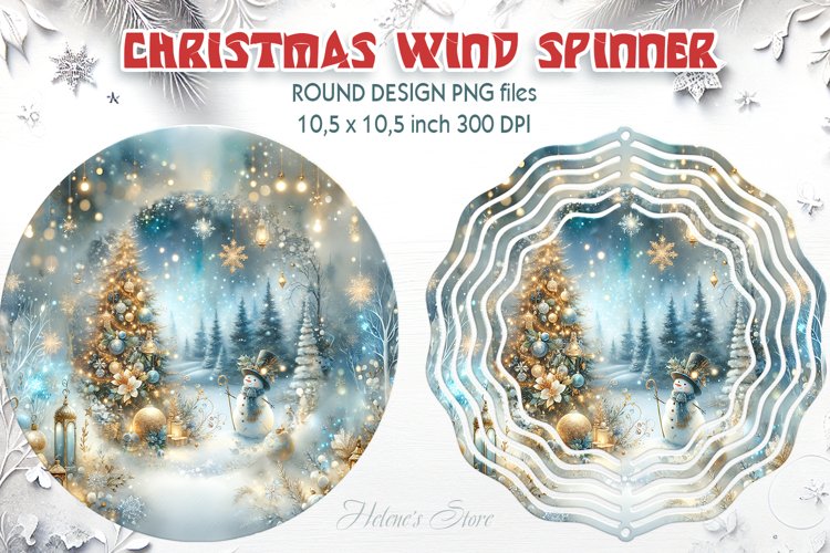 Christmas Wind Spinner| Wind spinner sublimation design