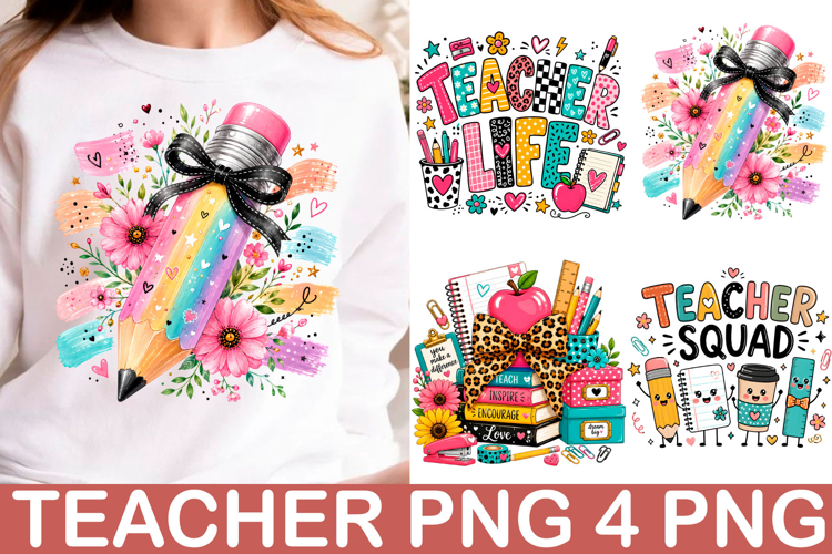 Teacher PNG Shirt Sublimation Png