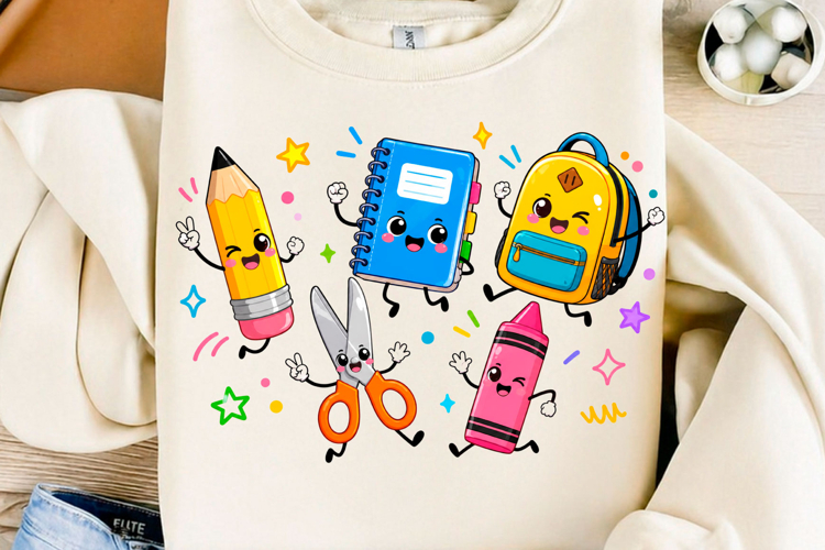 Back to School PNG, Teacher Pencil Shirt