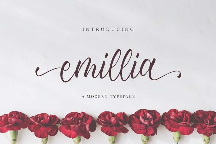 Emillia Script example image 1