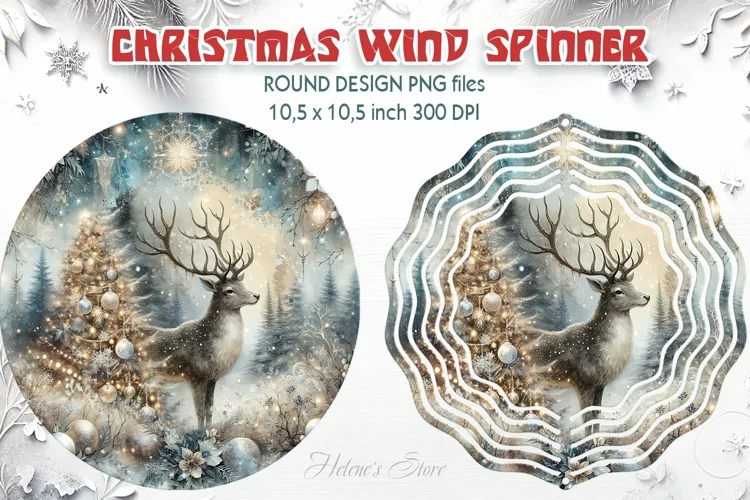 Christmas Wind Spinner| Wind spinner sublimation design