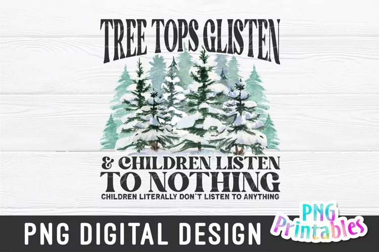 Christmas PNG | Tree Tops Glisten