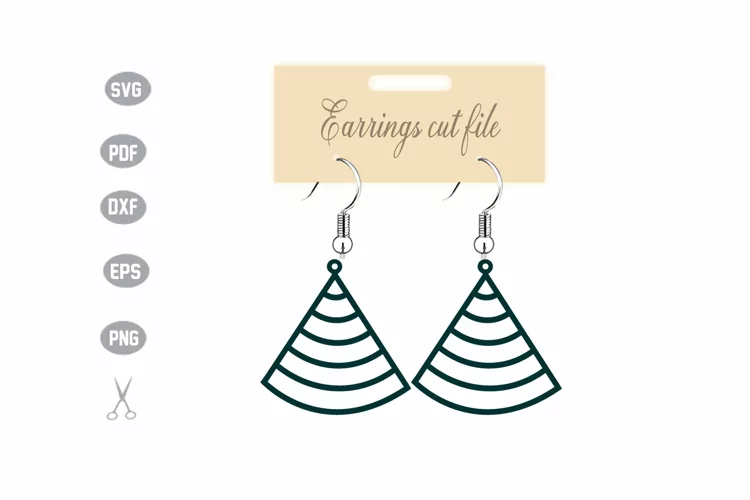 Earrings Template SVG
