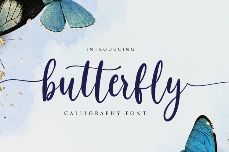 Butterfly Font example image 1