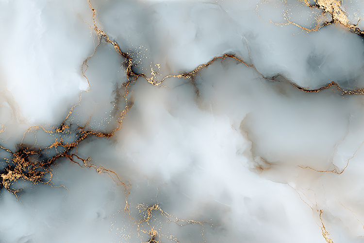 Luxury Grey Marble Texture with Gold Veins