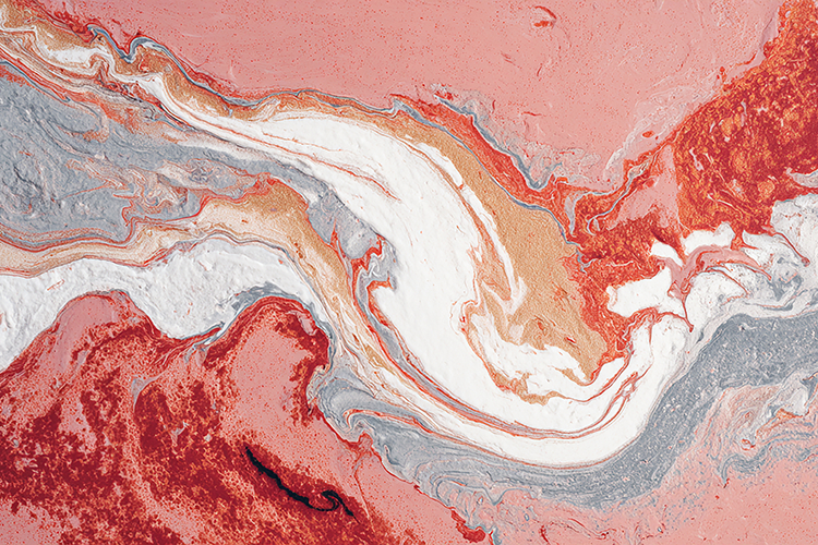 Abstract Coral Pink Marble