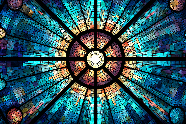 Colorful Stained Glass Dome