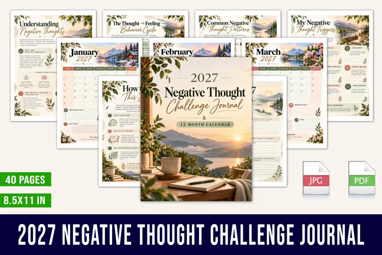 2027 Negative Thought Challenge Journal