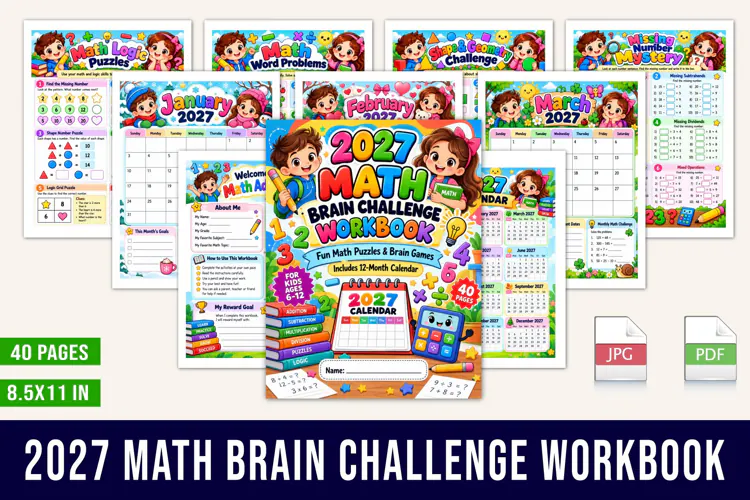 2027 Math Brain Challenge Workbook