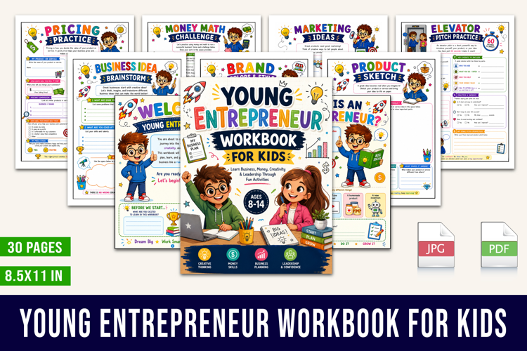Young Entrepreneur Workbook for Kids