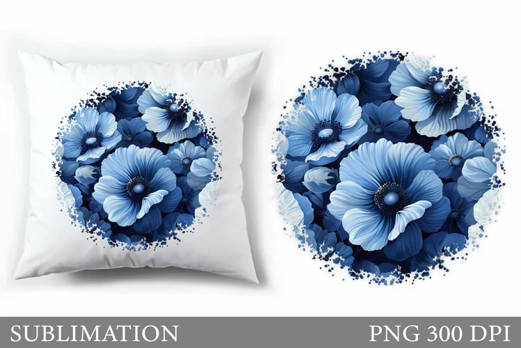 Flowers Pillow Sublimation. Summer Sublimation