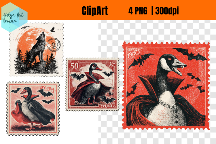 ClipArt | Retro Halloween Sublimation