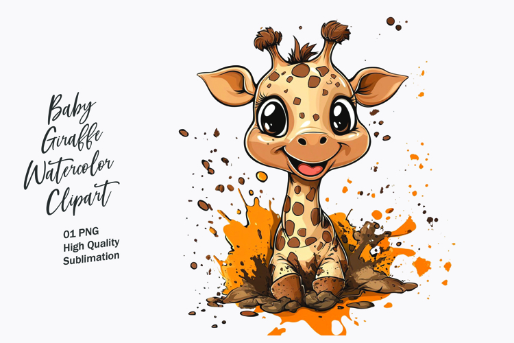 Cute Giraffe Clipart Image 5
