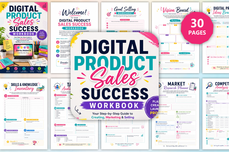 Digital Product Sales Success Workbook