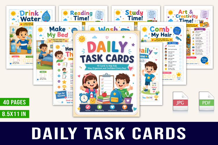 Daily Task Cards for Kids