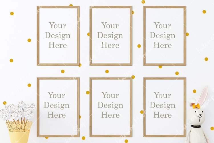 Kids Frame mockup, Poster Mockup, Mockup in interior