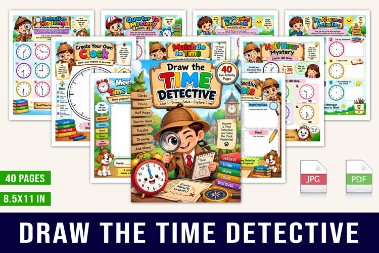 Draw the Time Detective example image 1