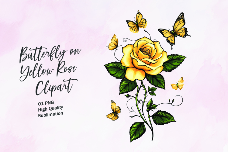 Watercolor Butterfly Clipart Image 6