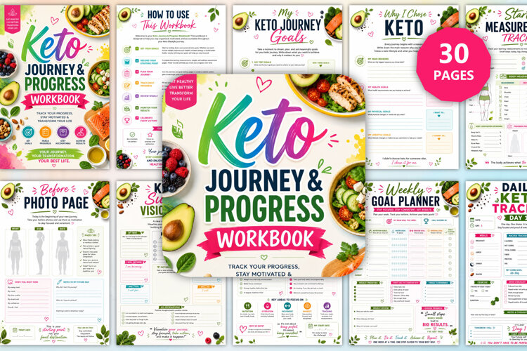 The Keto Journey & Progress Workbook example image 1