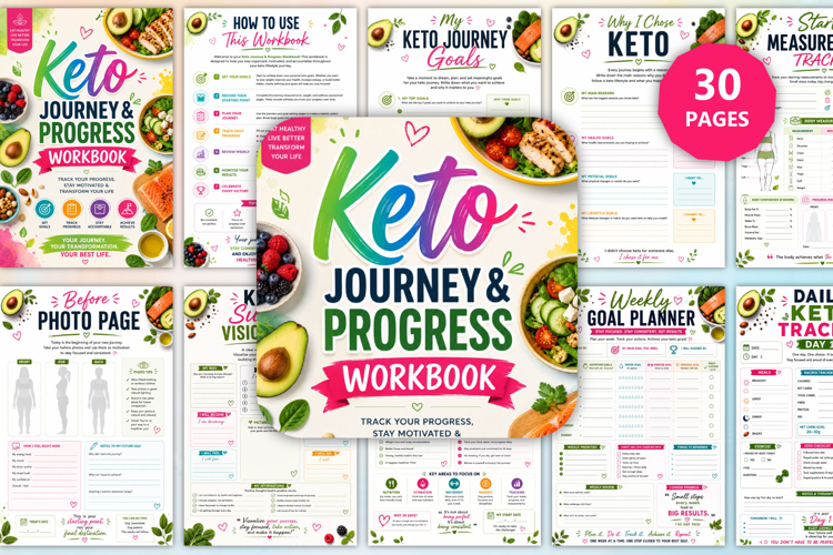The Keto Journey & Progress Workbook