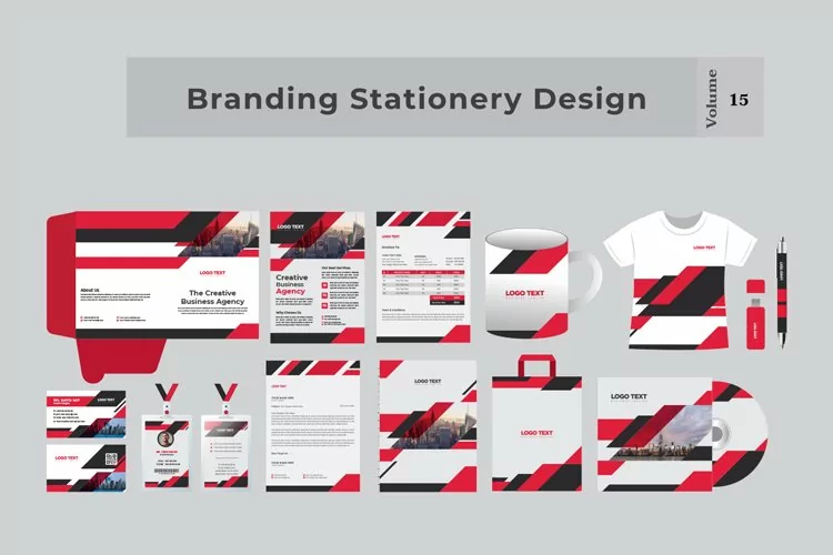 Corporate branding identity template