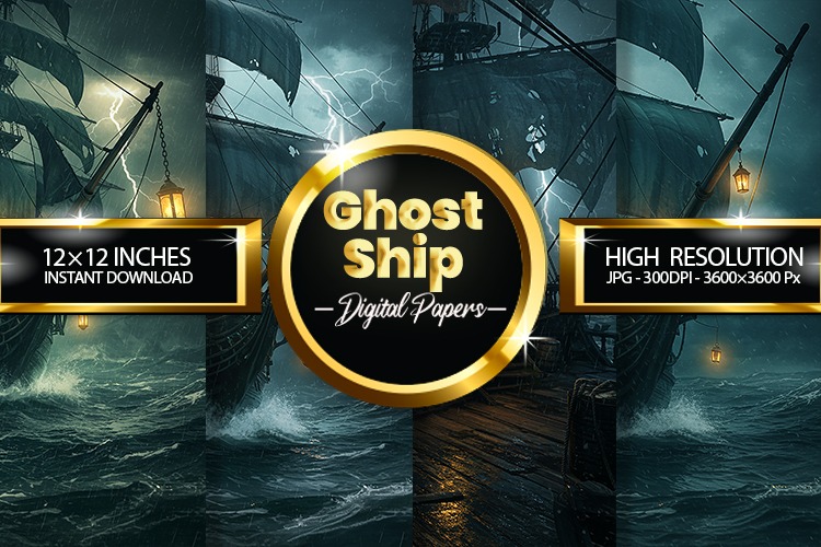 Ghost Ship Digital Papers - 04 Variations