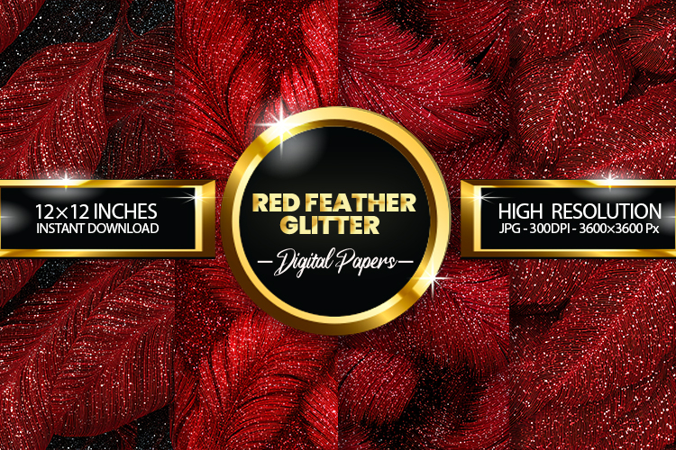 Red Glitter Background Image 12