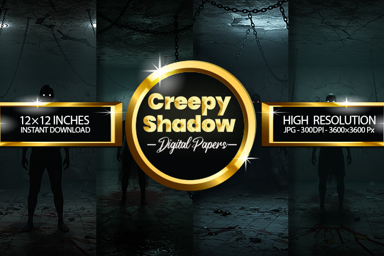 Creepy Shadow Digital Papers - 04 Variations