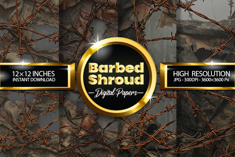Barbed Shroud Digital Papers - 04 Variations