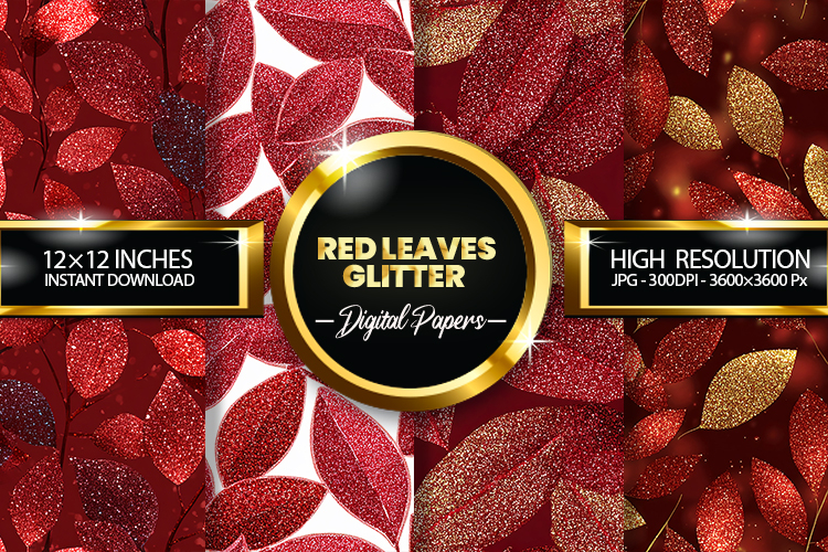 Red Glitter Background Image 11