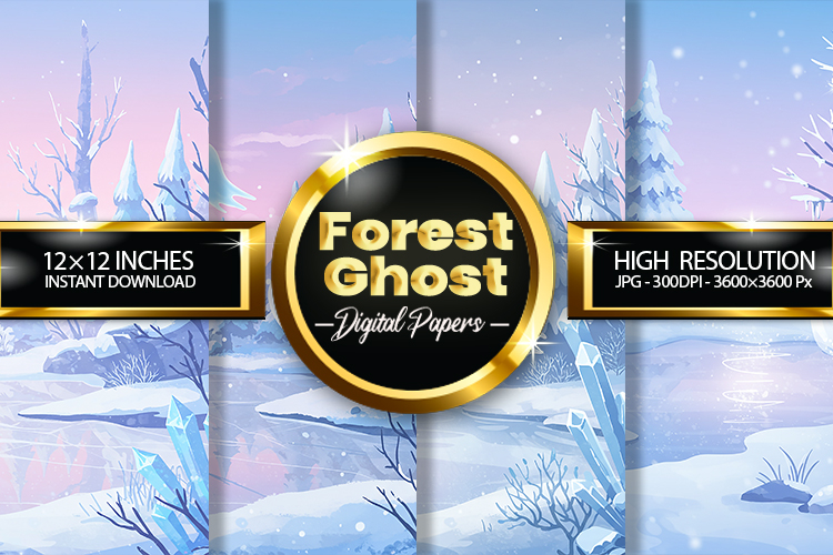 Forest Ghost Digital Papers - 04 Variations