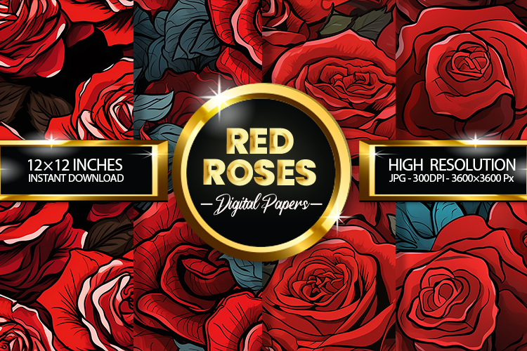 Red Roses Clipart Image 5
