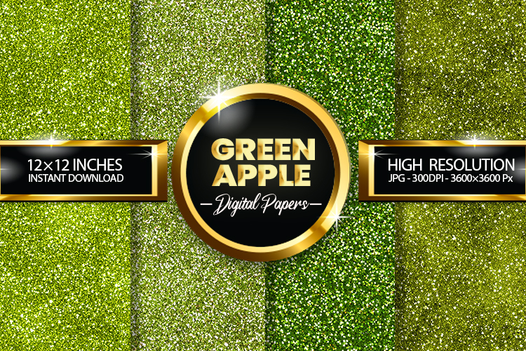 Green Apple Clipart Image 2