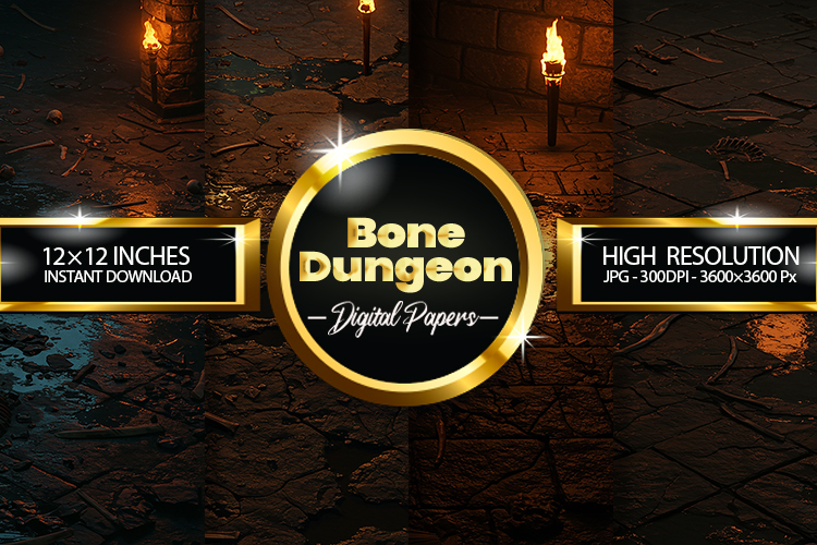 Bone Dungeon Digital Papers - 04 Variations