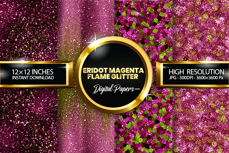 eridot Magenta Flame Digital Papers - 04 Variatio