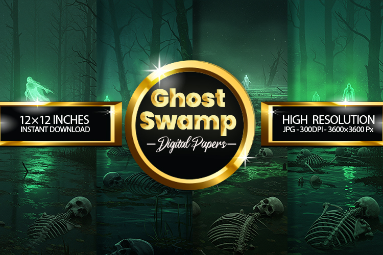 Ghost Swamp Digital Papers - 04 Variations