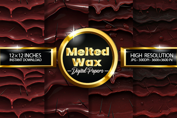 Melted Wax Digital Papers - 04 Variation
