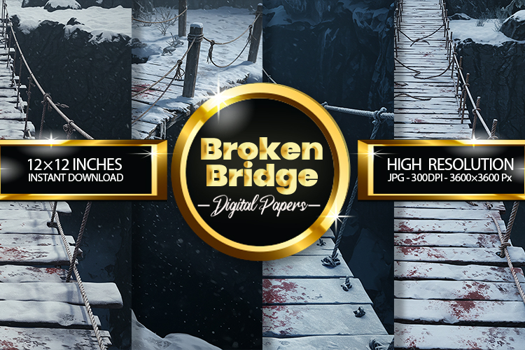Broken Bridge Digital Papers - 04 Variations