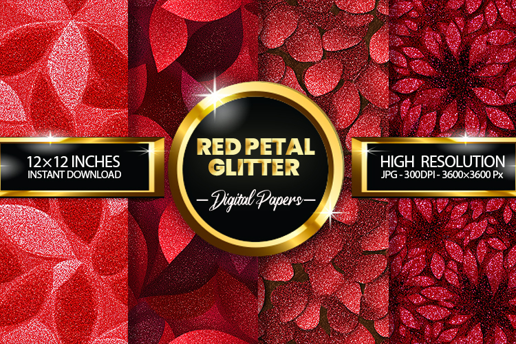 Red Glitter Background Image 10