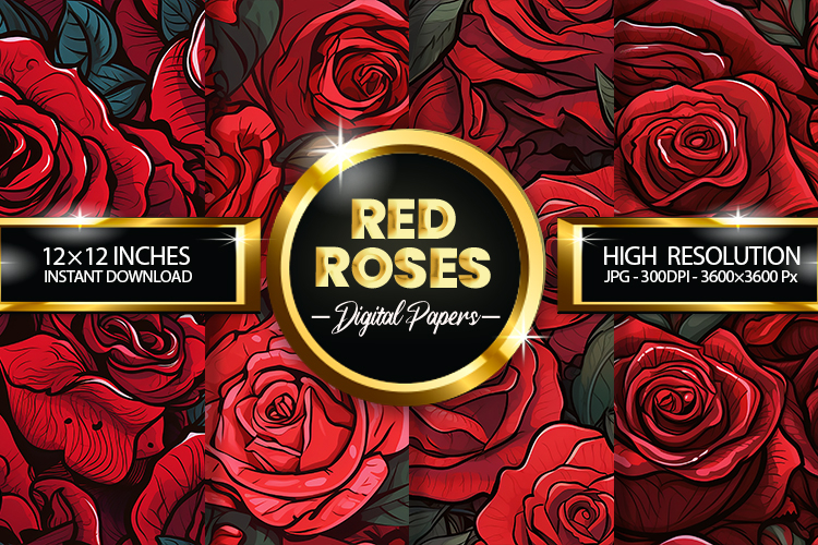Red Roses Clipart Image 3
