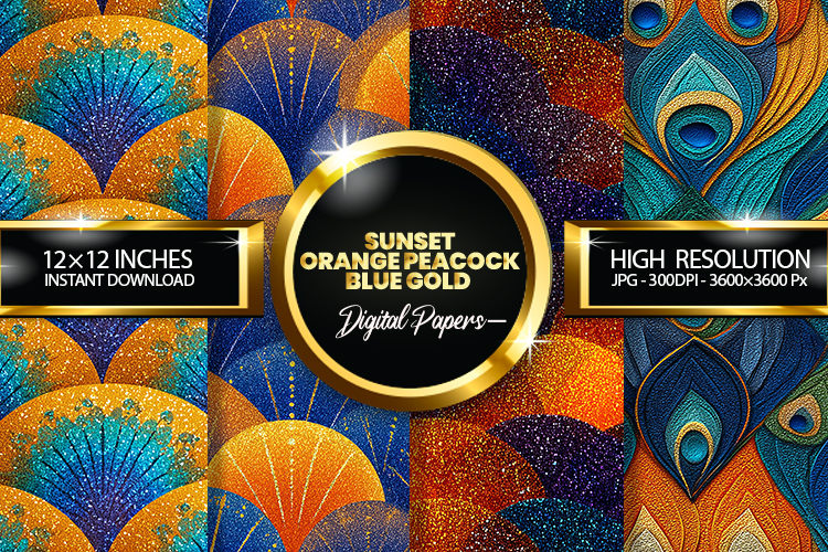 Orange Glitter Background Image 23