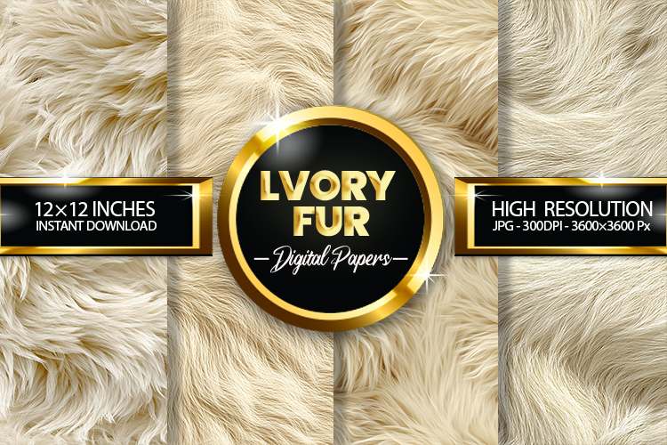 Lvory Fur Digital Papers - 04 Variation