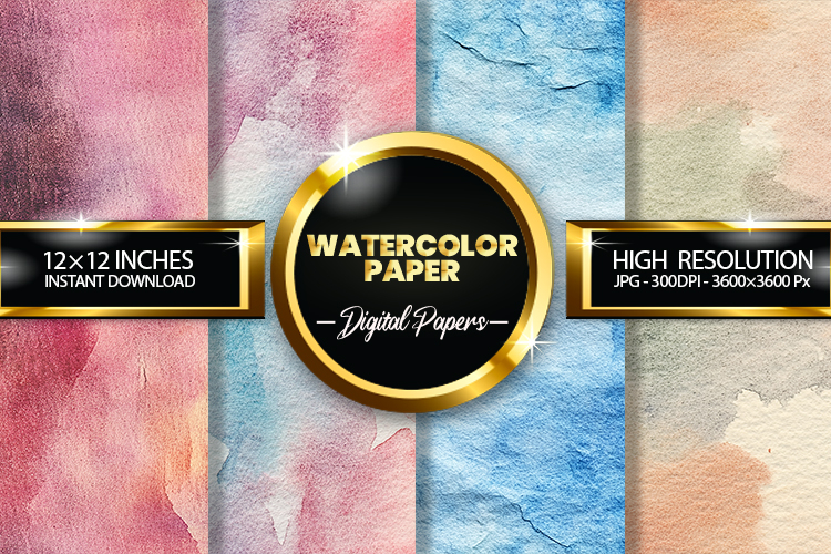 Watercolor Horror Digital Papers - 04 Variati