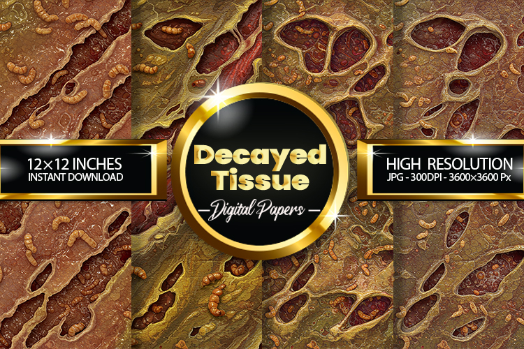 Decayed Tissue Digital Papers - 04 Variations