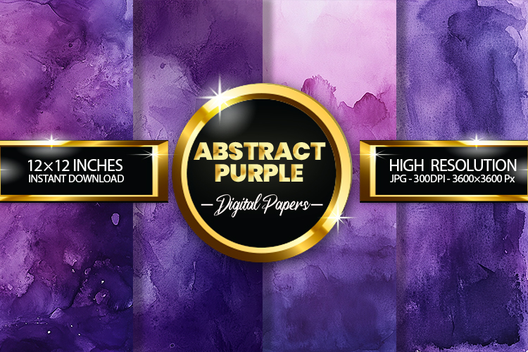 Abstract Purple Digital Papers - 04 Variation