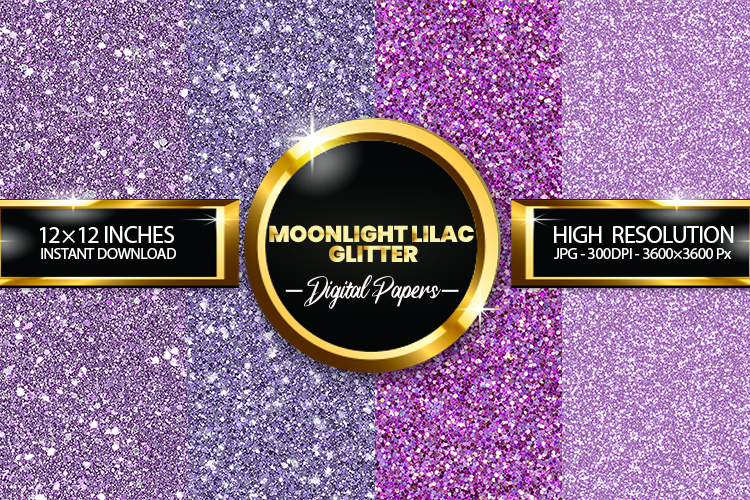 Moonlight Lilac Digital Papers - 04 Variations