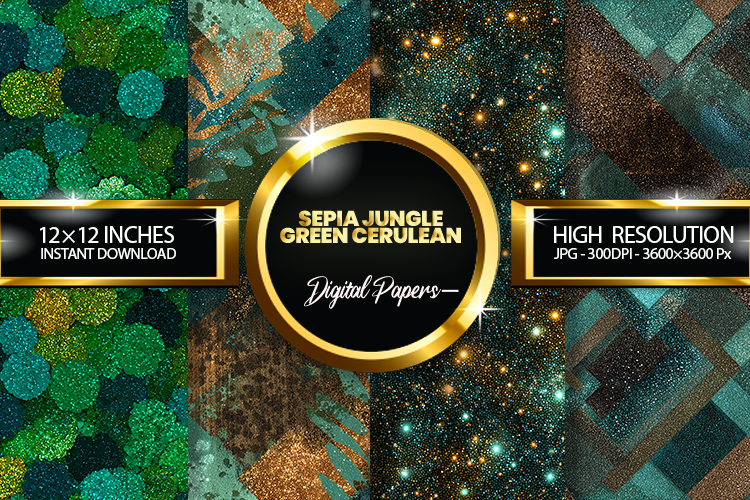 Green Glitter Background Image 15