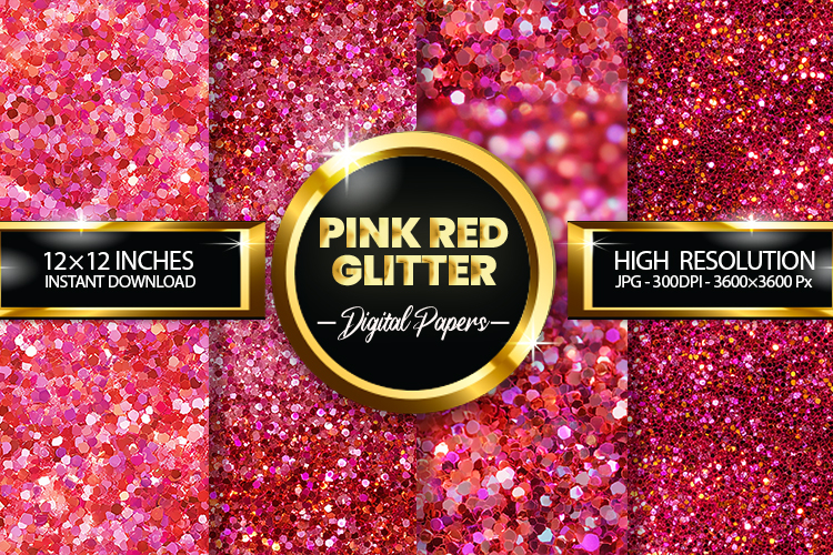 Red Glitter Background Image 18