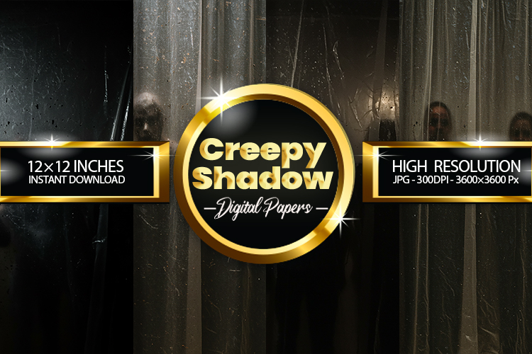Creepy Shadow Digital Papers - 04 Variations