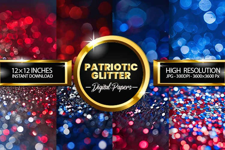 Patriotic Digital Papers - Patriotic Texture
